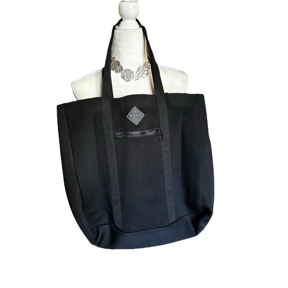 Roxy Neoprene Oversized Shoulder Tote/Beach/Weekender Bag, Black, Women’s, OS - Picture 1 of 5
